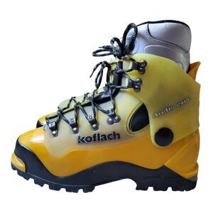 Koflach Arctis Expe Plastic Boots Men US 9 Mountaineering Cold Weather Yellow